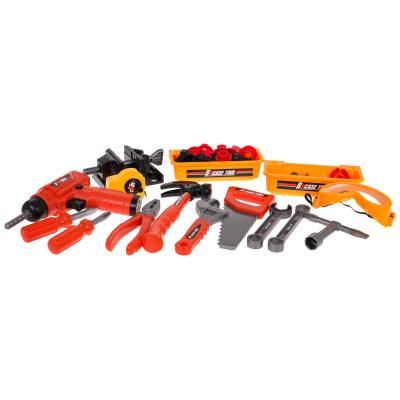 Vaikiškas meistro įrankių stalas 2in1 90 vnt.