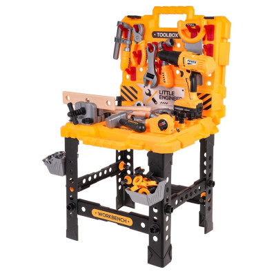 "Pasidaryk pats" meistro įrankių rinkinys su stalu ir priedais