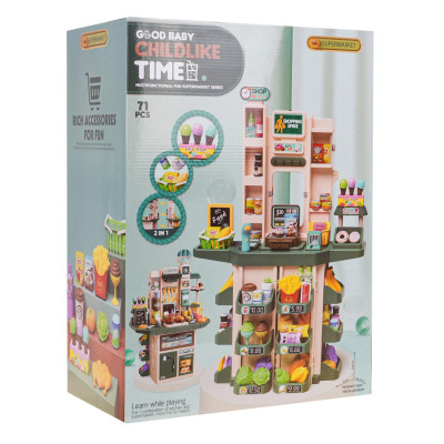 Vaikiška parduotuvė su šviesos ir garso funkcija