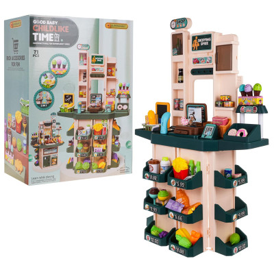 Vaikiška parduotuvė su šviesos ir garso funkcija