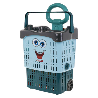 Vaikiškas Pirkinių krepšelis + priedai Mėlynas