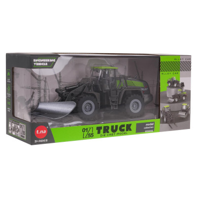 Metalinis ekskavatorius juodas - žalias