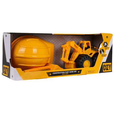 Ekskavatoriaus ir šalmo rinkinys