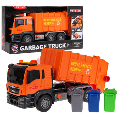 Vaikiškas šiukšliavežis su garso funkcija + priedai