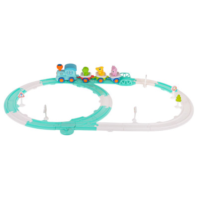 Vaikiškas traukinukas "Dinosaur Paradise" 33 vnt.