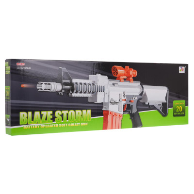 Vaikiškas Blaze Storm ginklas su guminėmis kulkomis