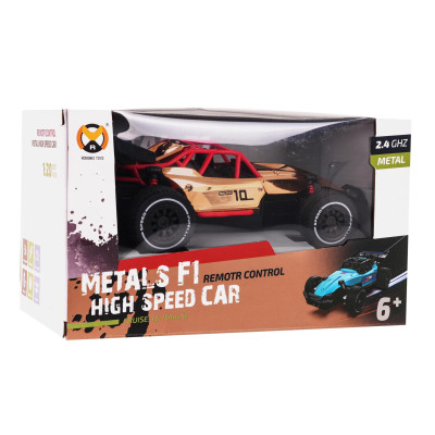 RC valdomas Metalinis automobilis RACING 01 Gold