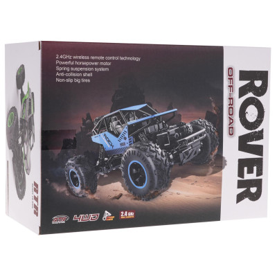 RC valdomas Vikšrinis automobilis ROVER 1:16 mėlynas