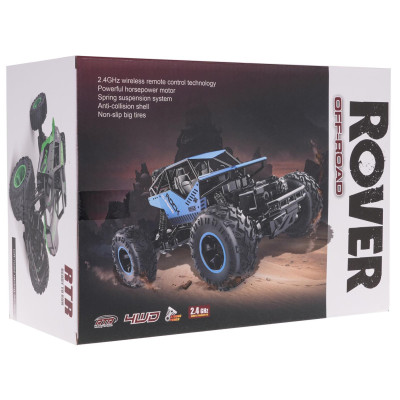 RC valdomas Vikšrinis automobilis ROVER 1:16 Juodas
