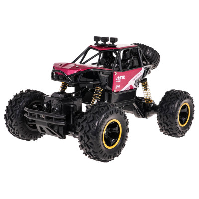 RC valdomas Vikšrinis automobilis MONSTER ROCK 1:16 Raudonas