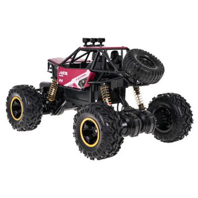 RC valdomas Vikšrinis automobilis MONSTER ROCK 1:16 Raudonas