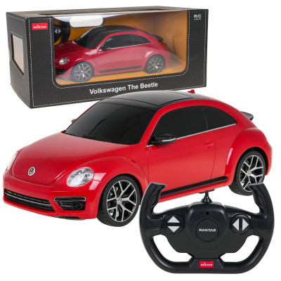RC valdomas Volkswagen Beetle 1:14 RASTAR Raudonas