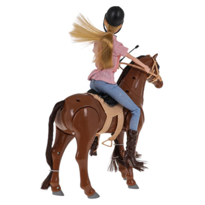 Lėlė su arkliu ir aksesuarų rinkinys