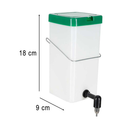 Lašelinė gertuvė triušiams ir graužikams 1l, 3 dalių rinkinys