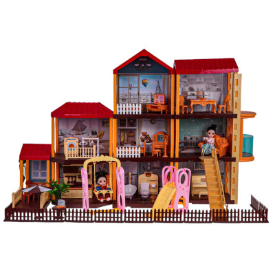 Vaikiškas lėlių namas "MEGA Magic House" ir priedai