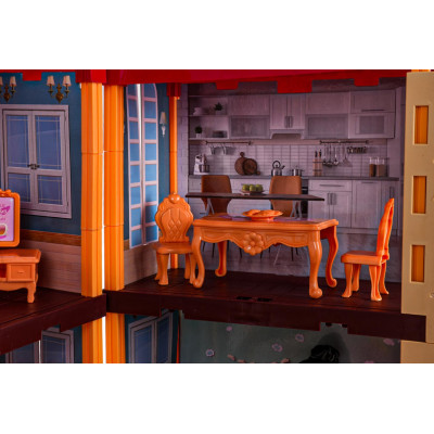 Vaikiškas lėlių namas "MEGA Magic House" ir priedai