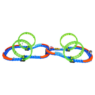 Tamsoje šviečianti lenktynių trasa 86 vnt.