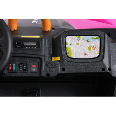 Vaikiškas elektrinis bagis Arctic Cat WILDCAT XX, Rožinis