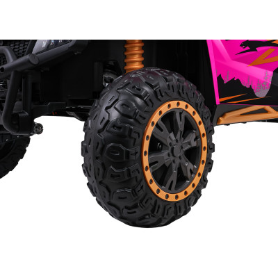 Vaikiškas elektrinis bagis Arctic Cat WILDCAT XX, Rožinis