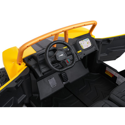 Vaikiškas elektrinis bagis Arctic Cat WILDCAT XX, Geltonas