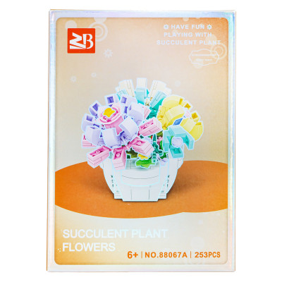 Konstruktorius gėlės 253 detalės