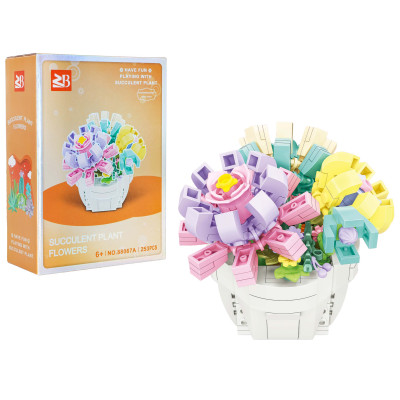 Konstruktorius gėlės 253 detalės