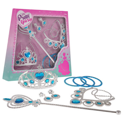 Princesės aksesuarų rinkinys mėlynas