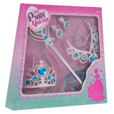 Princesės aksesuarų rinkinys mėlynas