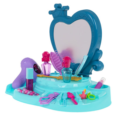 Makiažo stalelis mėlynas + priedai