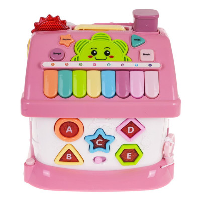 Daugiafunkcinis rožinis namas