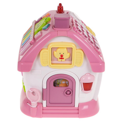 Daugiafunkcinis rožinis namas