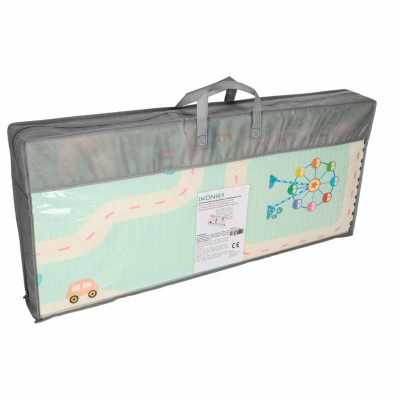 Edukacinis dvipusis putplasčio sulankstomas kilimėlis 180 x 200 cm