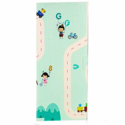 Edukacinis dvipusis putplasčio sulankstomas kilimėlis 180 x 200 cm