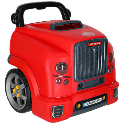 Vaikiškas mažojo mechaniko rinkinys "variklis", raudonas