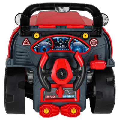 Vaikiškas mažojo mechaniko rinkinys "variklis", raudonas