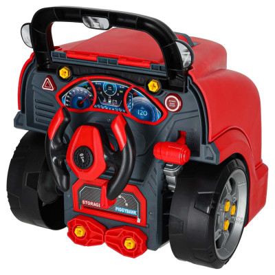 Vaikiškas mažojo mechaniko rinkinys "variklis", raudonas