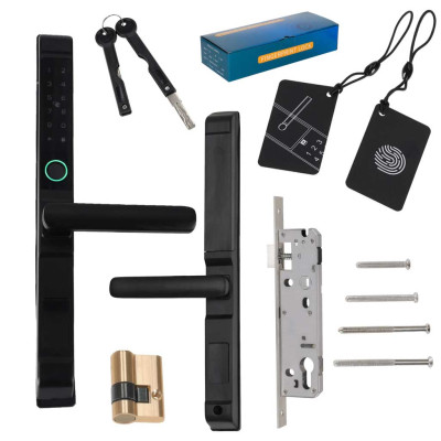 Durų rankenos elektroninis užrakto kodas pirštų atspaudų kortelė