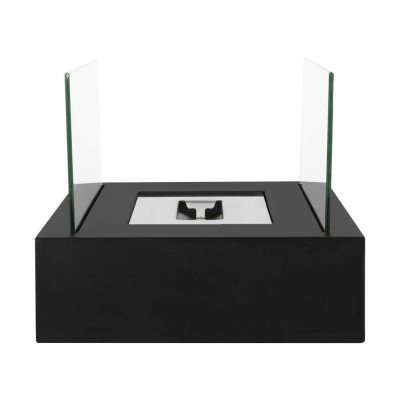 Laisvai pastatoma stačiakampė, nedūmijanti, ant stalo pastatoma biokuro krosnelė