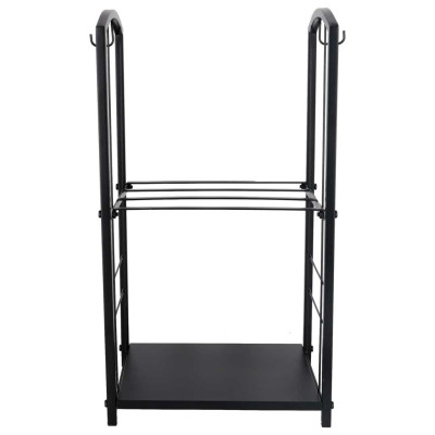 Židinio malkų stovas metaliniai židinių priedai