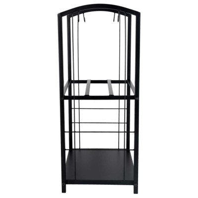 Židinio malkų stovas metaliniai židinių priedai