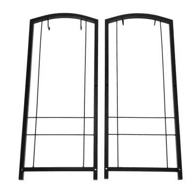 Židinio malkų stovas metaliniai židinių priedai