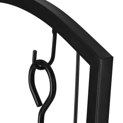 Židinio malkų stovas metaliniai židinių priedai