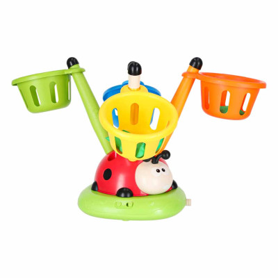 Vaikų įgūdžių žaidimas praleidimo virvės paleidimo įtaisas taikinys mesti boružėlę 4in1