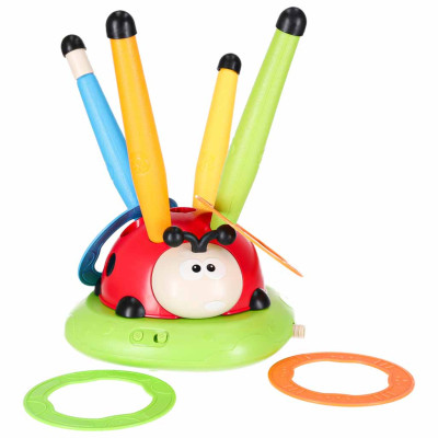 Vaikų įgūdžių žaidimas praleidimo virvės paleidimo įtaisas taikinys mesti boružėlę 4in1