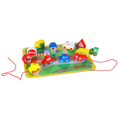 Mediniai blokai, skirti lentų lentų automobilių transporto priemonių sriegimui