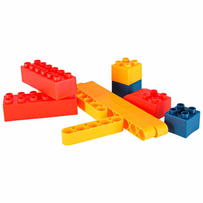 Statybinės kaladėlės, judančios su varikliu 116 vnt.