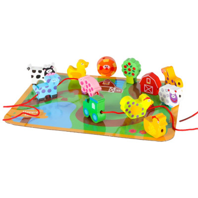 Mediniai blokai, skirti sriegimo lentos lentos ūkio gyvūnams