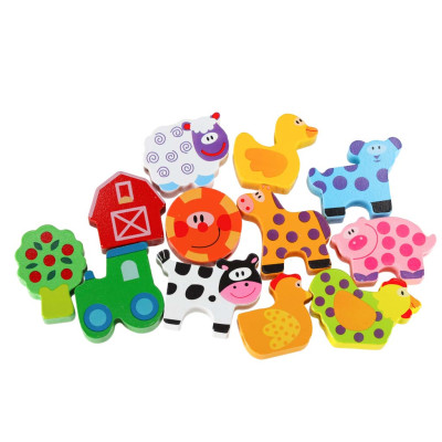 Mediniai blokai, skirti sriegimo lentos lentos ūkio gyvūnams