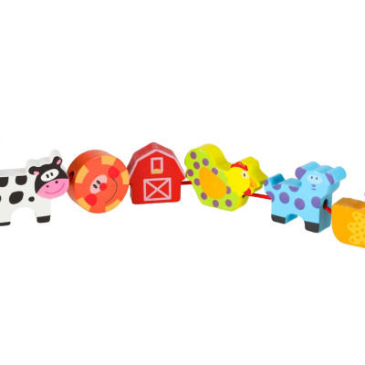 Mediniai blokai, skirti sriegimo lentos lentos ūkio gyvūnams