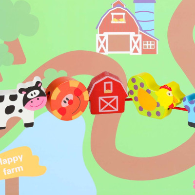 Mediniai blokai, skirti sriegimo lentos lentos ūkio gyvūnams